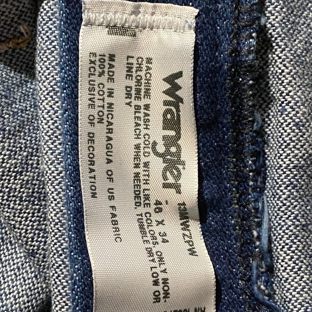 Men’s Wrangler Pro Rodeo 13MWZPW Jeans 46 X 34​​​​​​​​​​ - Picture 3 of 3